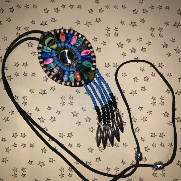 Beaded Evil Eye Beaded Necklace - Picture 2 of 5